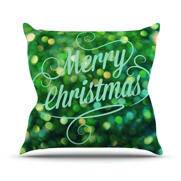 KESS InHouse Merry Christmas Throw Pillow Wayfair